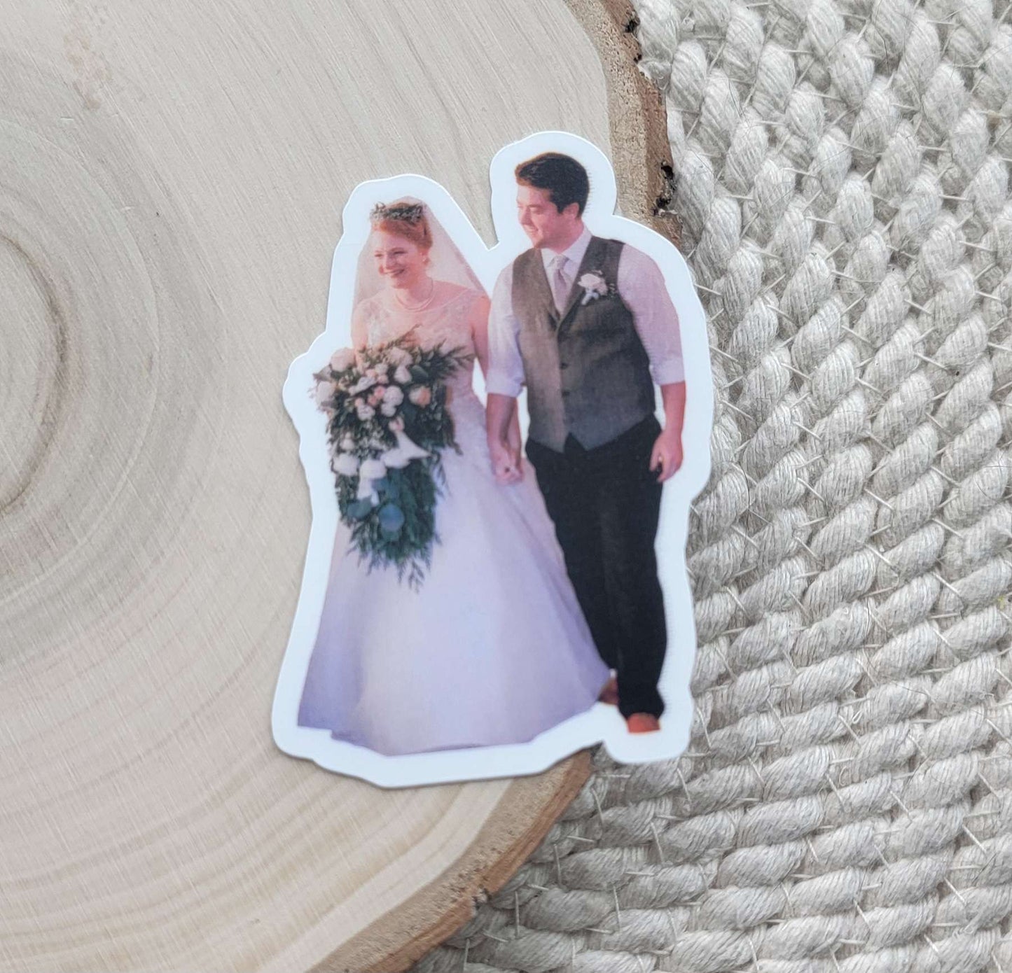 Custom Photo Portrait Sticker or Magnet