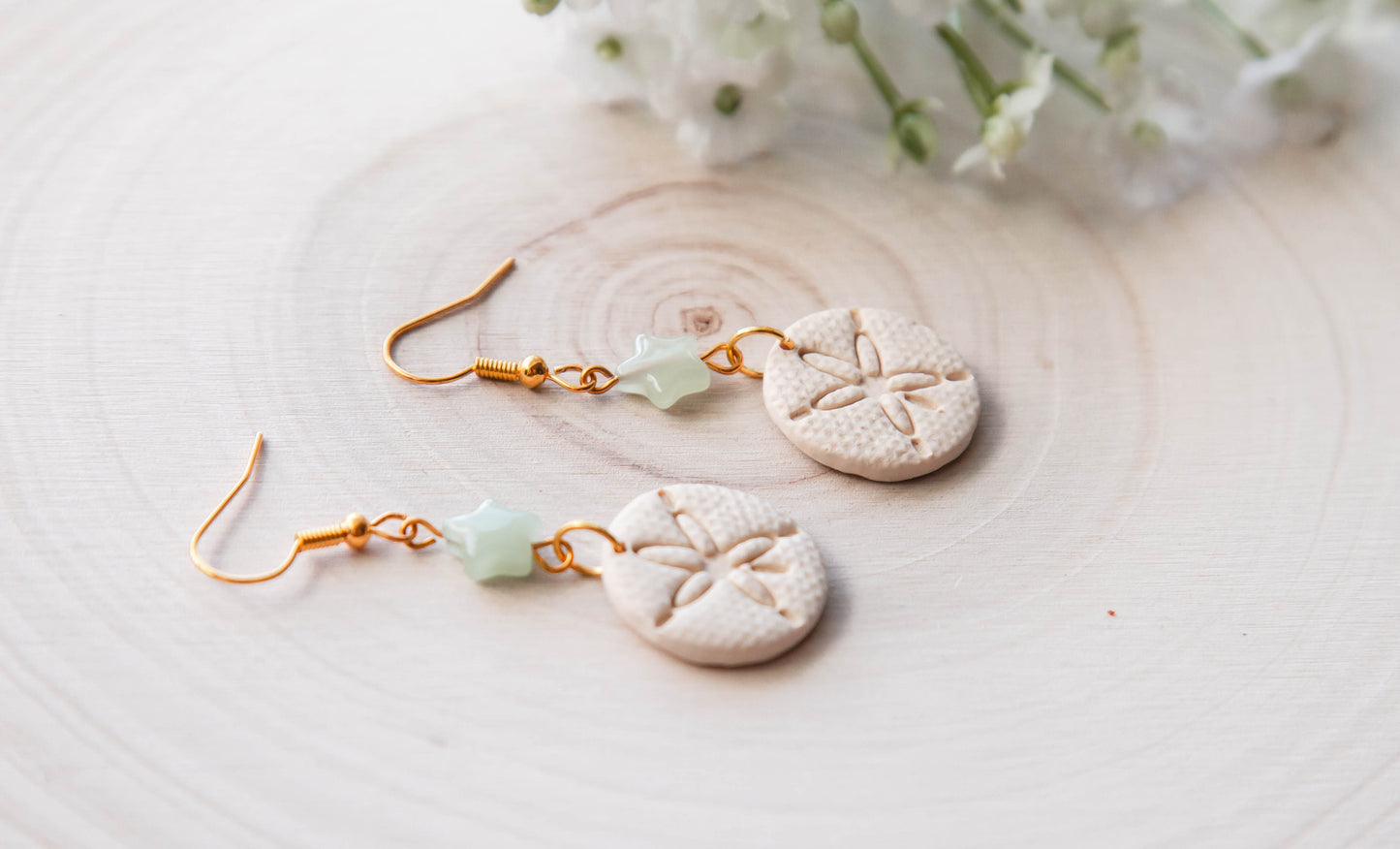 Sand dollar earrings