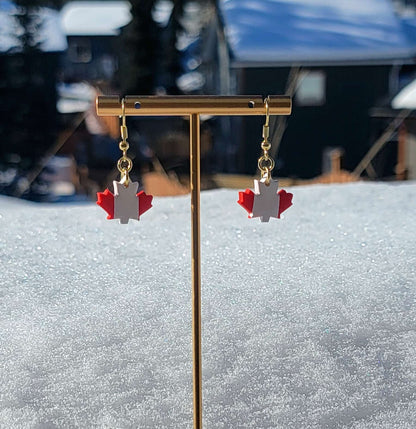 PRE-ORDER Maple Leaf pendant Earrings | Made in Canada
