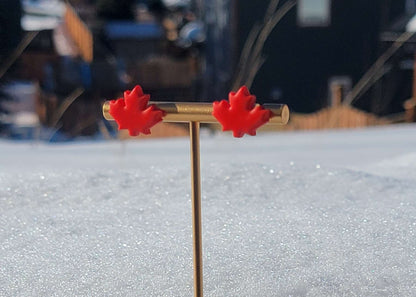 PRE-ORDER Maple Leaf pendant Earrings | Made in Canada