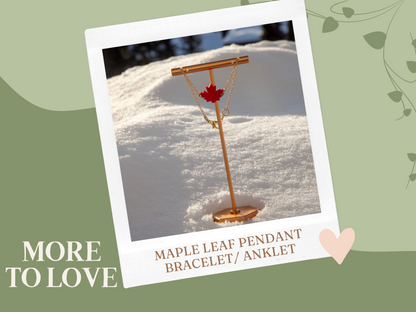 PRE-ORDER Maple Leaf pendant Earrings | Made in Canada