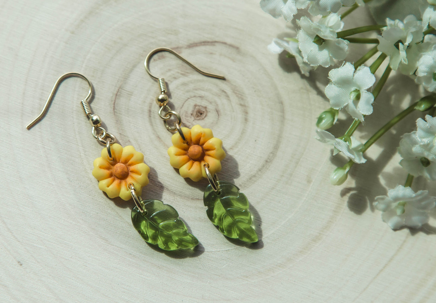 Sunflower Dangle Earring