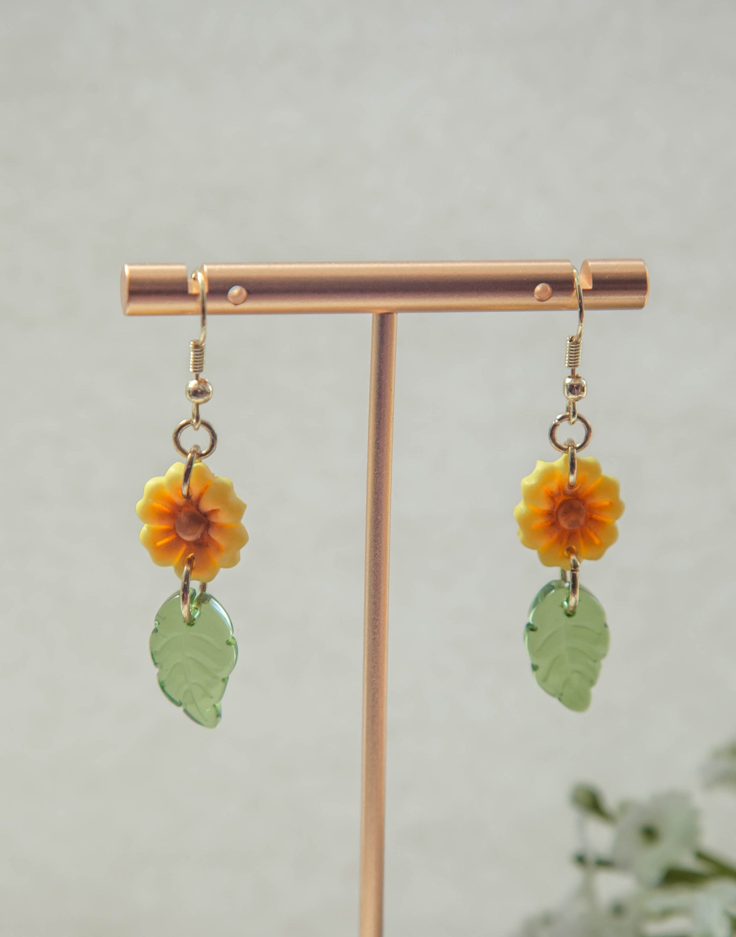 Sunflower Dangle Earring