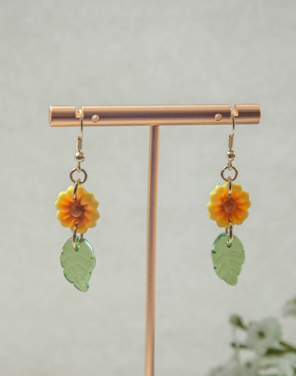 Sunflower Dangle Earring