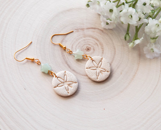 Sand dollar earrings
